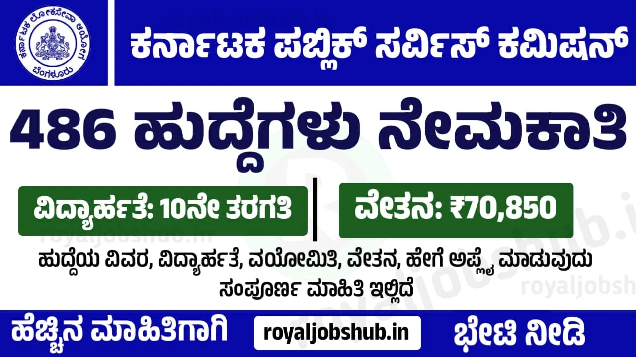 KPSC Recruitment 2024