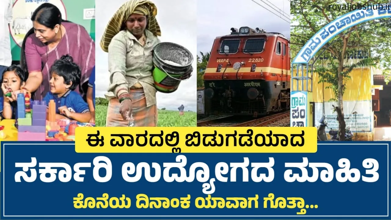 Weekend Job: ಸರ್ಕಾರಿ ಉದ್ಯೋಗ ಮಾಹಿತಿ: ಅಕ್ಟೋಬರ್ ಮೊದಲನೇ ವಾರದ ಹುದ್ದೆಗಳು