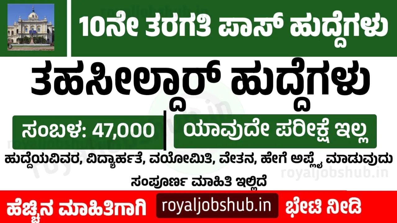 Dc office Karnataka recruitment 2025